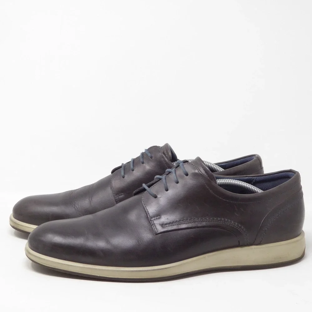 ECCO Jared Mens Oxford Shoes Dark Brown Leather Lace Up Casual 45 / 11